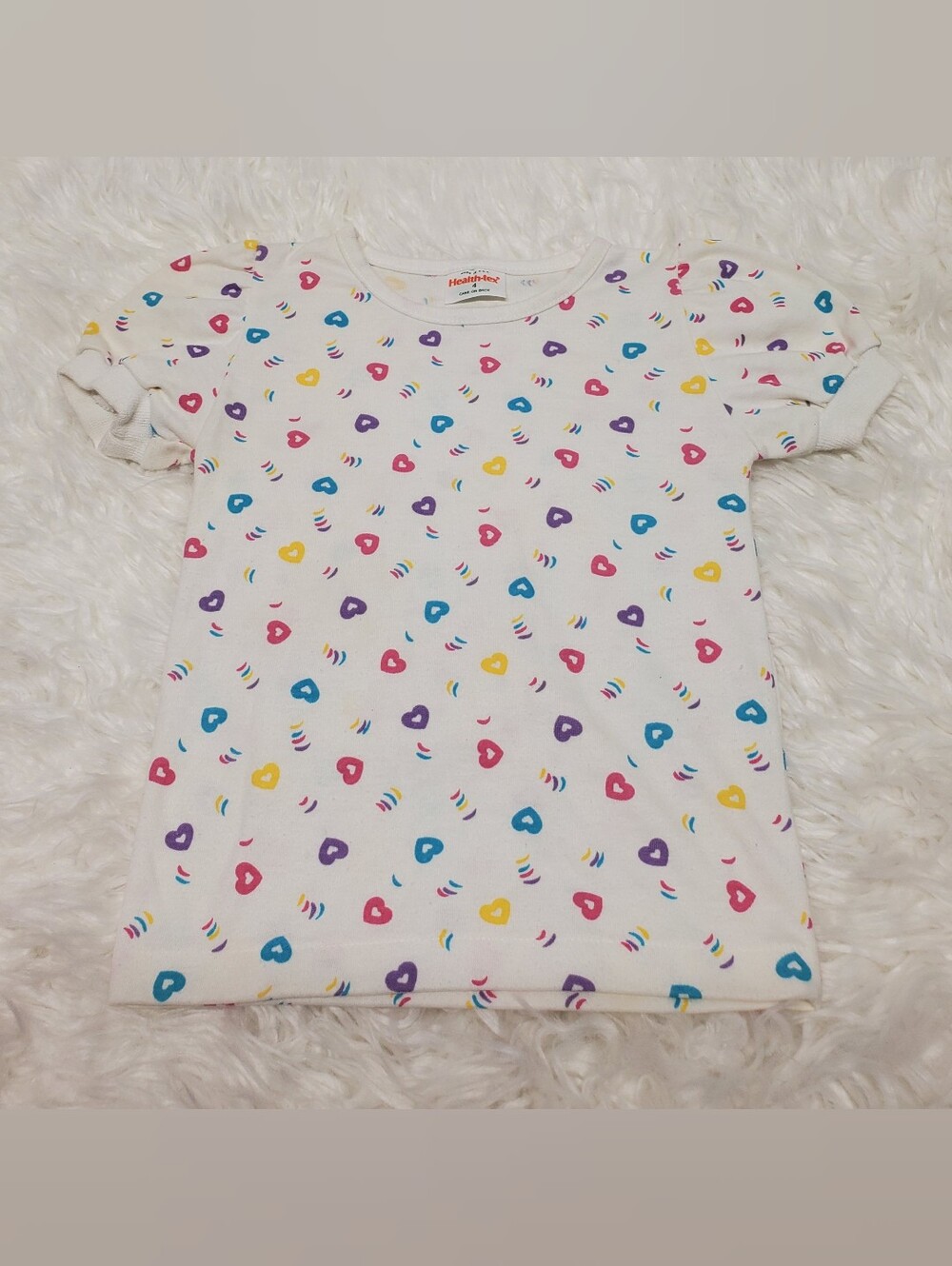 Vintage 90s y2k girls health-tex shirt retro cute babygirl style kids